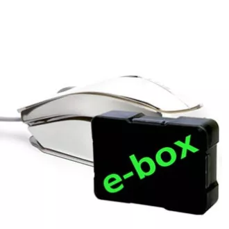 E-blue MOOD egér vezetékes, ezüst, 2400DPI, e-box