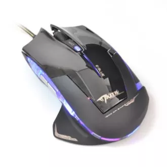 E-blue Mazer R egér vezetékes, fekete, 2400DPI