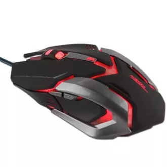 E-blue Auroza Gaming egér vezetékes, fekete, 4000DPI