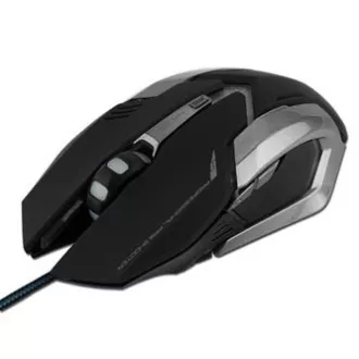 E-blue Auroza Gaming egér vezetékes, fekete, 4000DPI