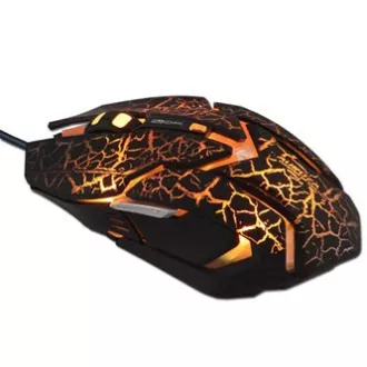 E-blue Auroza Gaming egér vezetékes, fekete, 4000DPI, e-box