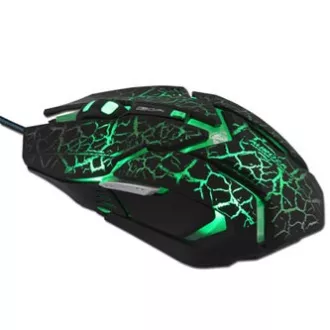 E-blue Auroza Gaming egér vezetékes, fekete, 4000DPI, e-box