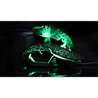 E-blue Auroza Gaming egér vezetékes, fekete, 4000DPI, e-box