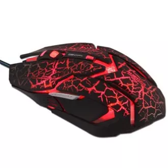 E-blue Auroza Gaming egér vezetékes, fekete, 4000DPI