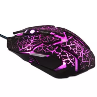 E-blue Auroza Gaming egér vezetékes, fekete, 4000DPI