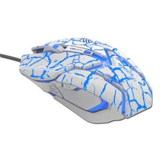 E-blue Auroza Gaming egér vezetékes, fehér, 4000DPI, e-box
