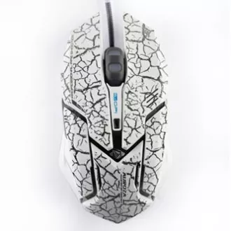 E-blue Auroza Gaming egér vezetékes, fehér, 4000DPI, e-box