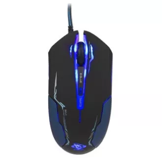 E-blue Auroza egér vezetékes, fekete, 3500DPI