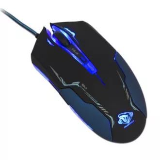 E-blue Auroza egér vezetékes, fekete, 3500DPI