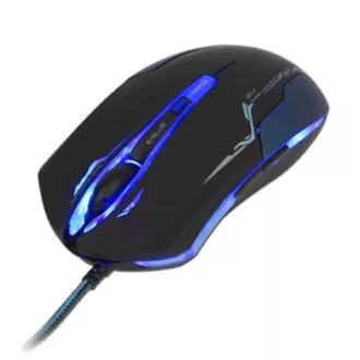 E-blue Auroza egér vezetékes, fekete, 3500DPI