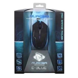 E-blue Auroza egér vezetékes, fekete, 3500DPI