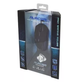 E-blue Auroza egér vezetékes, fekete, 3500DPI