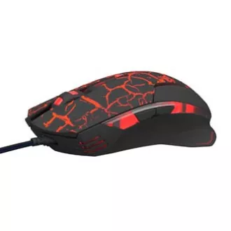 E-blue Mazer Pro egér vezetékes, fekete-piros, 2500DPI
