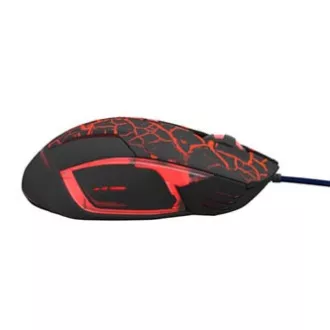 E-blue Mazer Pro egér vezetékes, fekete-piros, 2500DPI