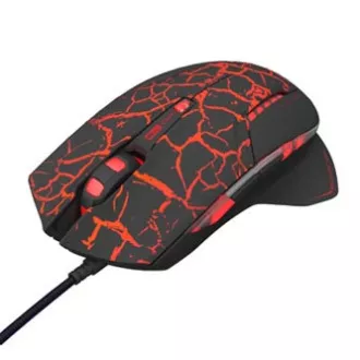 E-blue Mazer Pro egér vezetékes, fekete-piros, 2500DPI