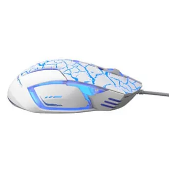 E-blue Mazer Pro egér vezetékes, fehér-kék, 2500DPI