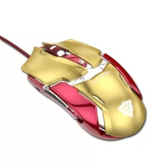 E-blue IRON MAN ARMOR EMS610 egér vezetékes, arany, 4000DPI