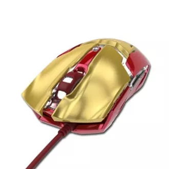 E-blue IRON MAN ARMOR EMS610 egér vezetékes, arany, 4000DPI