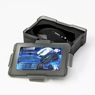 E-blue Auroza EMS636 hatszögletű egér vezetékes, fekete, 2500DPI, ELADÓ