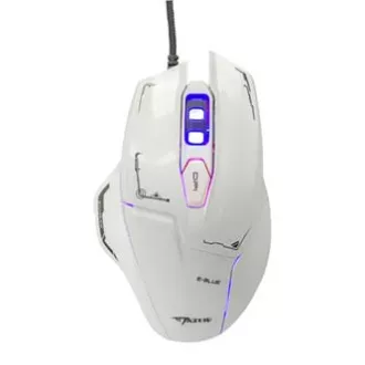 E-blue Mazer egér vezetékes, fehér, 2500DPI