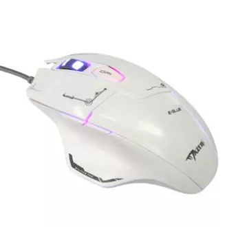 E-blue Mazer egér vezetékes, fehér, 2500DPI