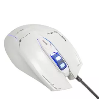 E-blue Mazer egér vezetékes, fehér, 2500DPI