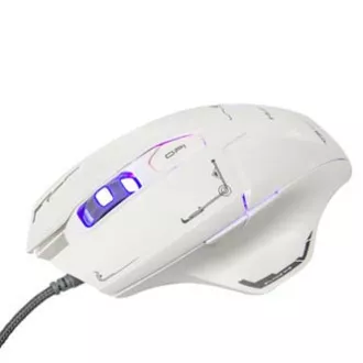 E-blue Mazer egér vezetékes, fehér, 2500DPI
