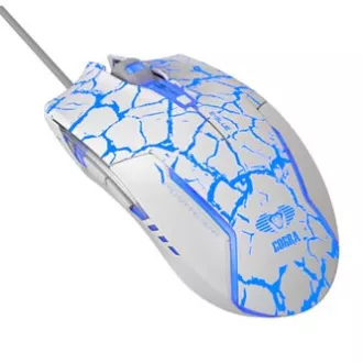 E-blue Cobra egér vezetékes, fehér-kék, 2500DPI, e-box