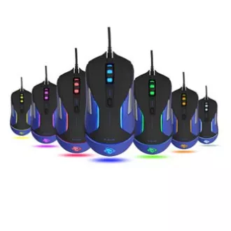 E-blue Auroza Gaming V2 egér, vezetékes, fekete, 5000DPI, e-box