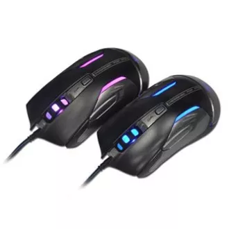 E-blue Auroza FPS egér vezetékes, fekete, 8200DPI