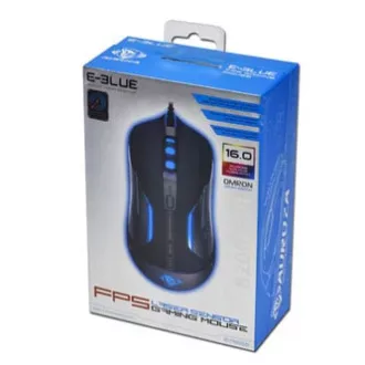 E-blue Auroza FPS egér vezetékes, fekete, 8200DPI