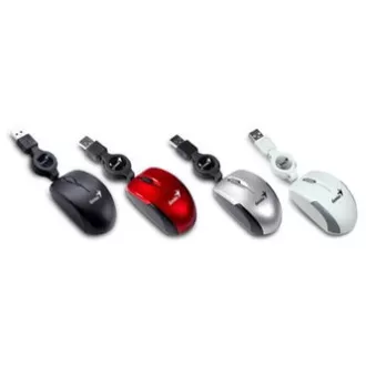 Genius Micro Traveler V2 egér vezetékes, ezüst, 1200DPI