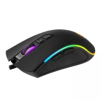 Egér vezetékes, Marvo M513, fekete-ezüst, optika, 6400DPI, ELADÓ
