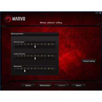 Marvo M359 egér vezetékes, fekete, 3200DPI