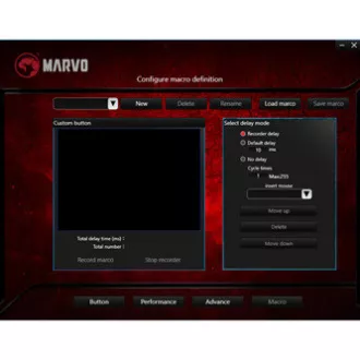 Marvo M359 egér vezetékes, fekete, 3200DPI