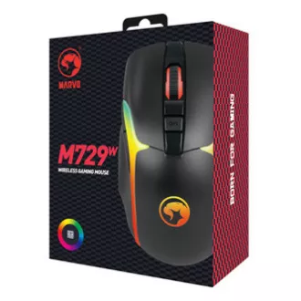 Marvo M729W PRO vezeték nélküli egér, fekete, 8000DPI
