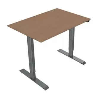 Elektromosan állítható magasságú munkaasztal 75x140cm, szürke, ergo