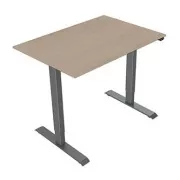 Elektromosan állítható magasságú munkaasztal 75x140cm, szürke, ergo