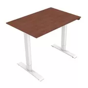 Elektromosan állítható magasságú munkaasztal 75x120cm, fehér, ergo
