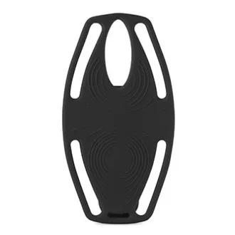 Mobiltelefon-tartó Bone Bike Tie 3, kerékpárhoz, állítható méret, fekete, 4,7-7,2", szilikon, kormányra rögzíthető, fekete