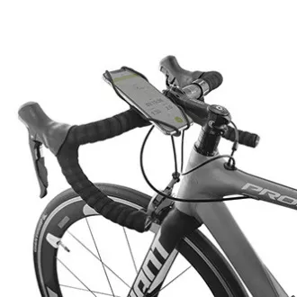 Mobiltelefon-tartó Bone Bike Tie 3, kerékpárhoz, állítható méret, fekete, 4,7-7,2", szilikon, kormányra rögzíthető, fekete