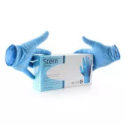 Egyszer használatos kesztyű 7"/S, kék, 100db, nitril, Stern