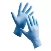 Eldobható kesztyű 8"/M, kék, 100db, nitril, Stern