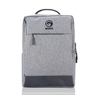 Laptop hátizsák 15.6", BA-03, szürke nejlon, USB töltőcsatlakozó, Marvo, ELADÓ
