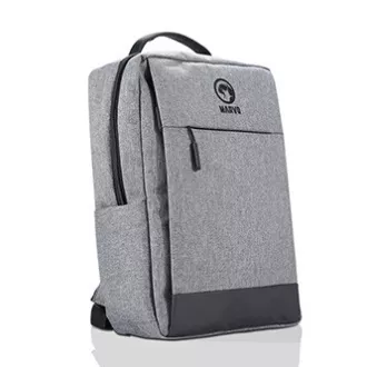 Laptop hátizsák 15.6", BA-03, szürke nejlon, USB töltőcsatlakozó, Marvo, ELADÓ