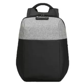 Laptop hátizsák 15,6", NB008, fekete/szürke poliészter/polietilén/nylon, nem könnyen ellopható, ELADÓ
