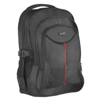 Laptop hátizsák 15,6", Carbon, fekete poliészter, vízálló aljjal és oldalzsebekkel, Defender