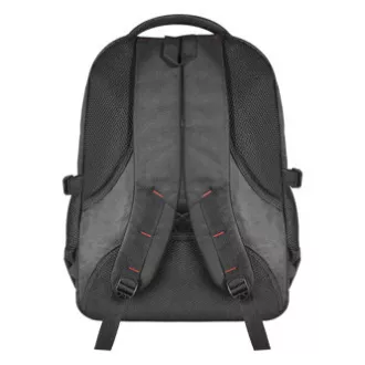 Laptop hátizsák 15,6", Carbon, fekete poliészter, vízálló aljjal és oldalzsebekkel, Defender