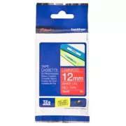 Brother eredeti címkenyomtató szalag, Brother, TZE-435, fehér nyomtatás/piros hátlap, laminált, 8m, 12mm