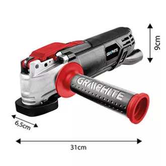 Többcélú köszörű Graphite 59G025, elektromos (kábeles), 230V, 500W, 21000osc./min, 2,8° Többcélú köszörű Graphite 59G025, elektromos (kábeles), 230V, 500W, 21000osc./min, 2,8°